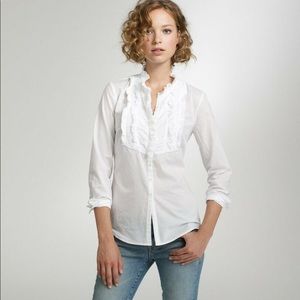 JCrew Chevron Pleat Shirt